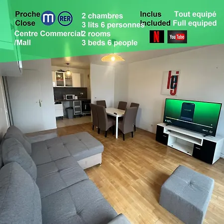 Apartamento Vue Tour Eiffel - Metro - Wifi - Parking - Terrasse - Dream Host Saint-Denis  Exterior foto