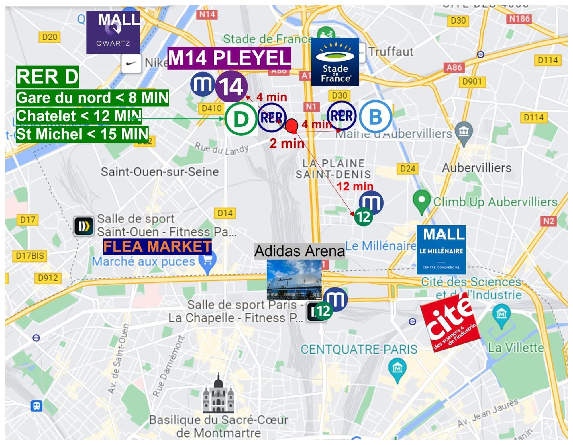 Vue Tour Eiffel - Metro - Wifi - Parking - Terrasse - Dream Host Saint-Denis (Seine-Saint-Denis)